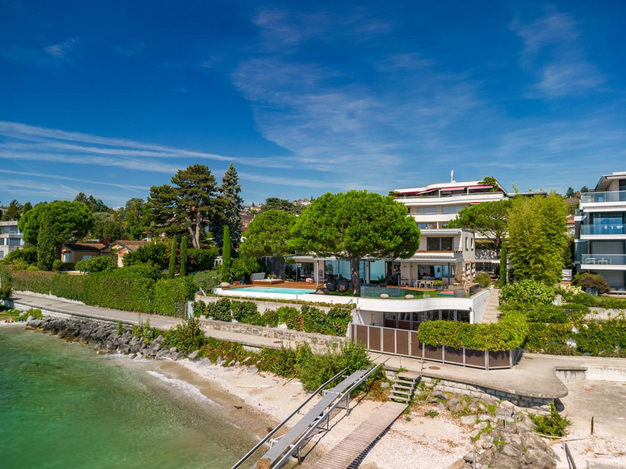 Lausanne Area Luxurious 4-Bedroom Villa On The Lake By Guestlee Pully Экстерьер фото